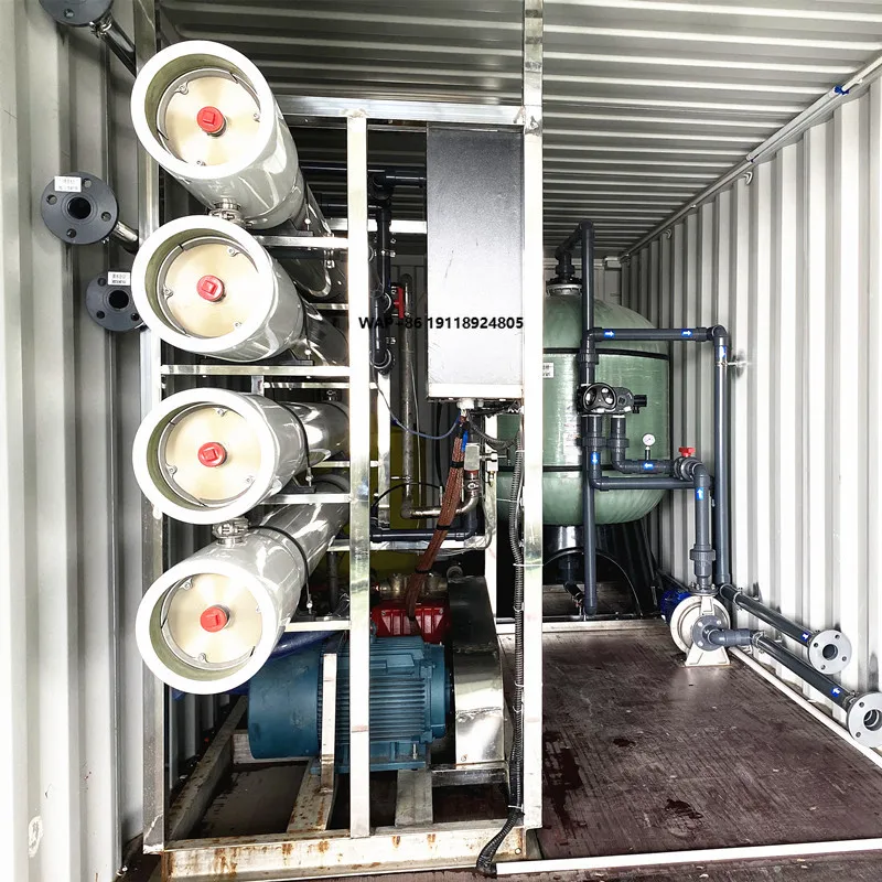 Island Marine Brackish Water Seawater Desalination Brine Desalination RO Reverse Osmosis Water Treatment Equipment