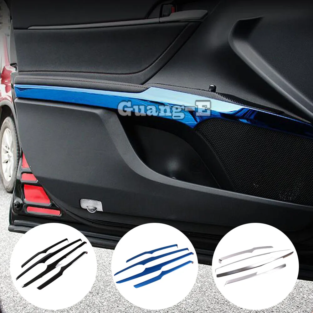 For Toyota Camry XV70 2018 2019 2020 2021 2022 2023 Car Handrail Cover Armrest Stainless Steel Inner Door Bowl Trim Strip 4PCs