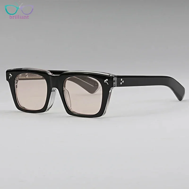 Men Square Sunglasses QUENTIN Handmade High-quality Acetate Luxury Brand Designer Outdoor UV400 Women Protective SUN GLASSES