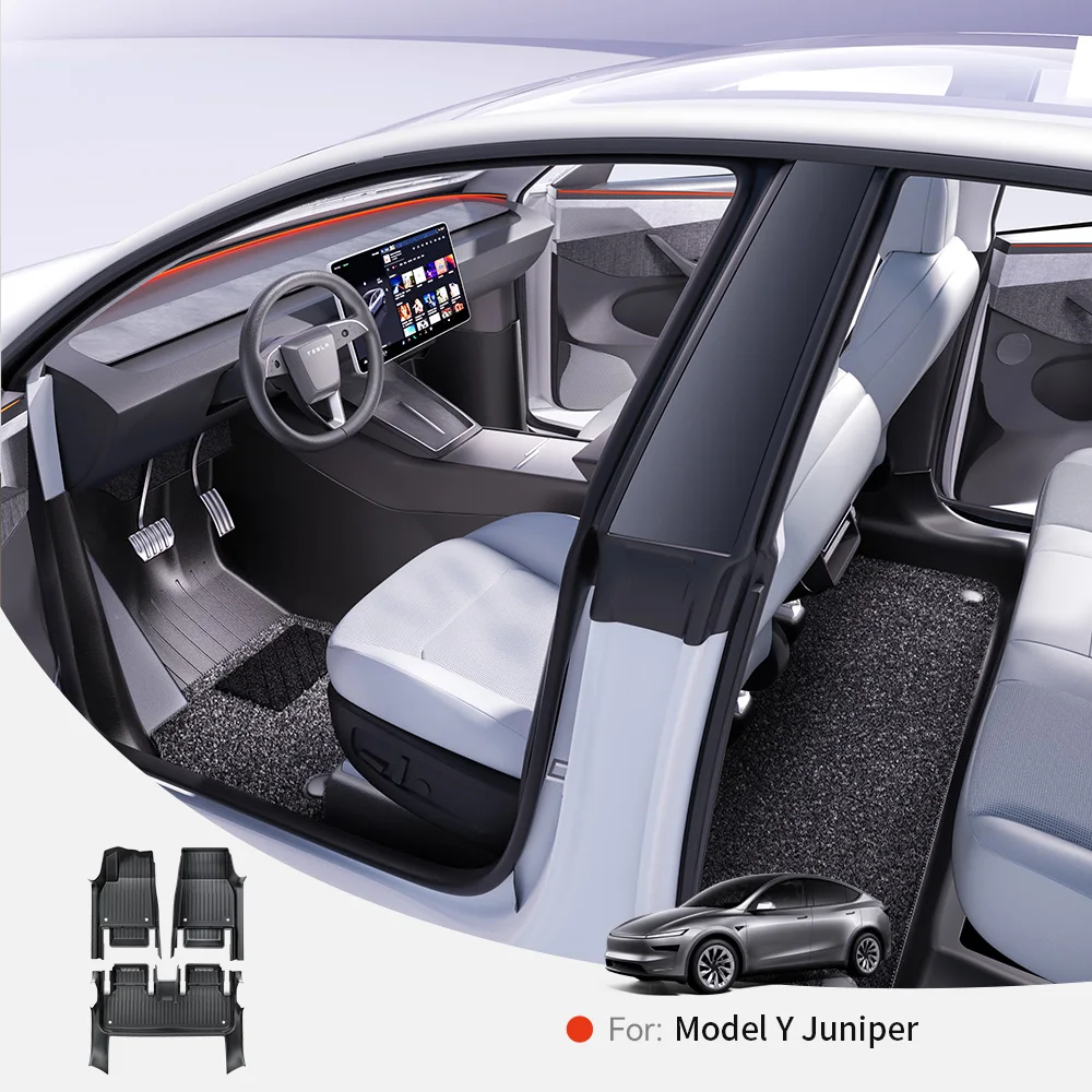 YZ 360° Full Cover TPE Injection Floor mat waterproof Anti-Slip Set Floor Liner Mat For Tesla Model Y Juniper 2025-2026