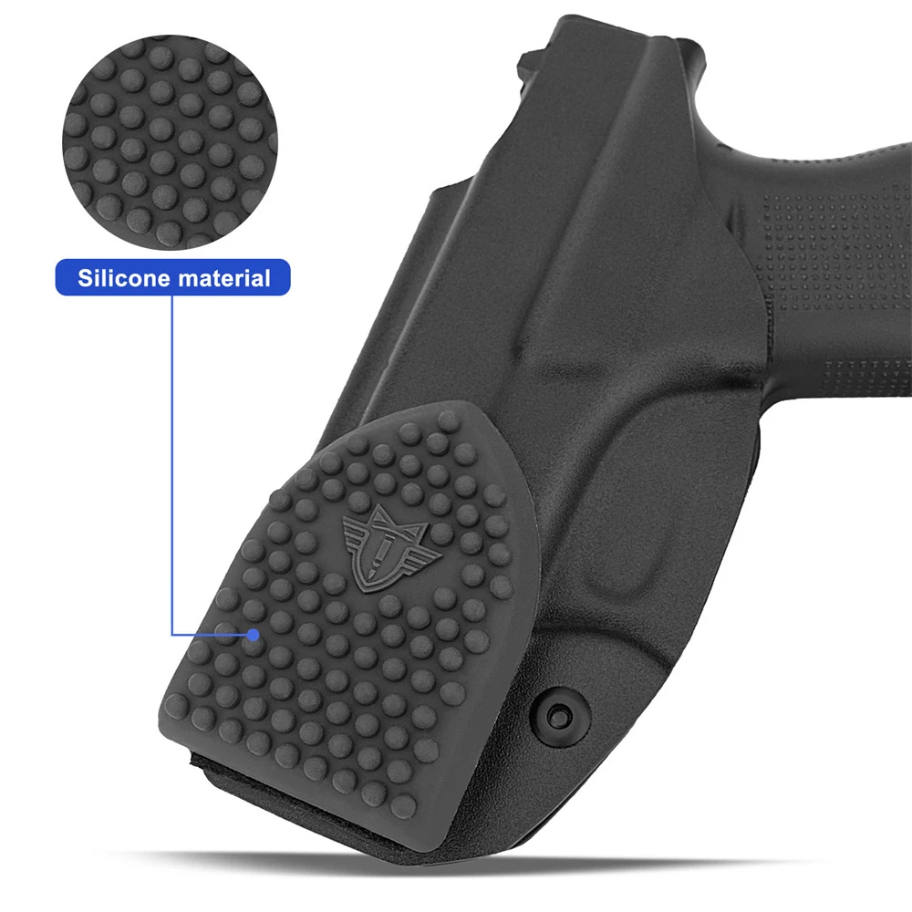 2/4Pcs Silicone Gun Holster Wedge Appendix Carry Holster Pads IWB Holster Backer Anti-slip Pistol Holster Wedge Kit