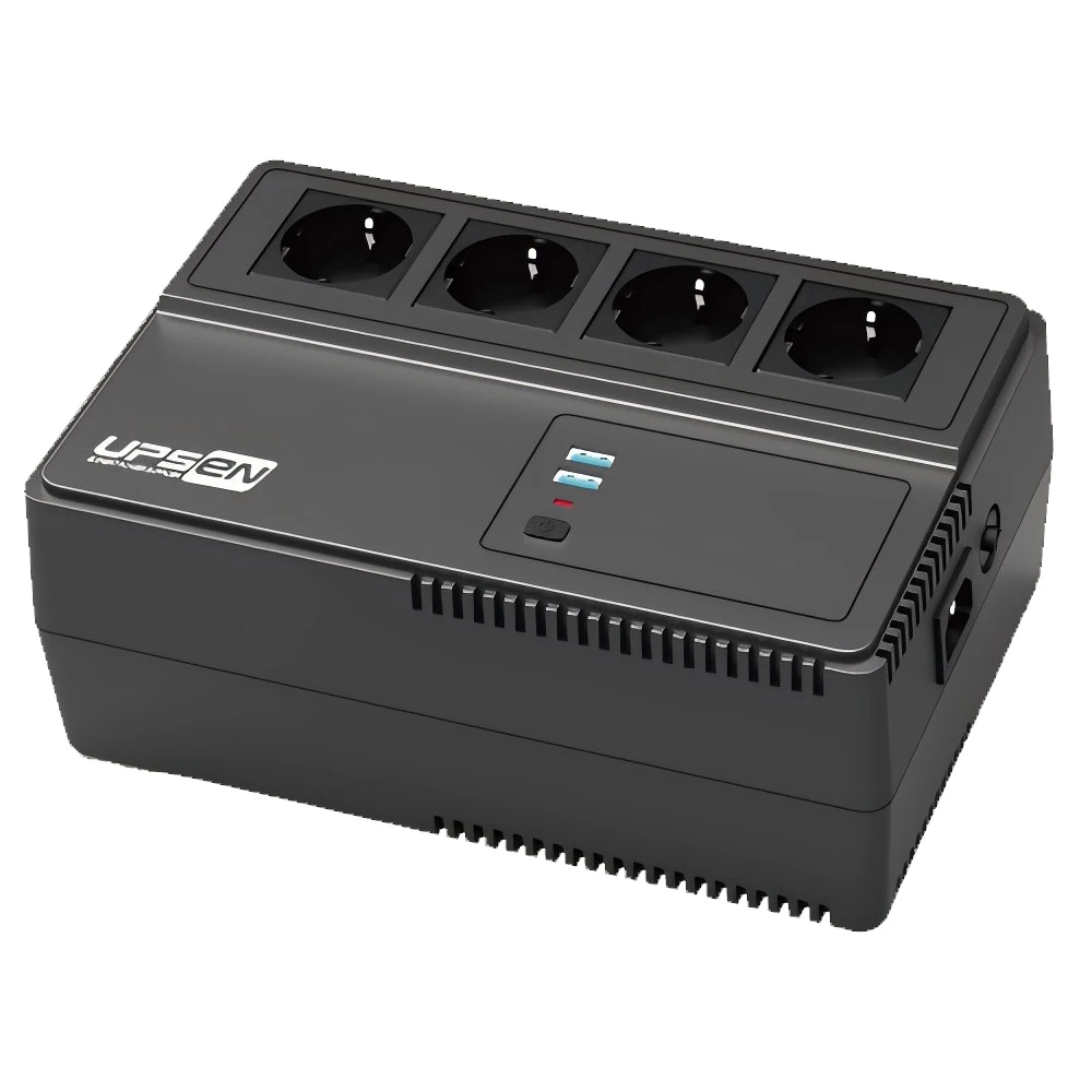 Sistema de Alimentación Ininterrumpida (UPS) Interactivo de Línea de 1000VA 500W con Batería de Respaldo para Servidor, PC y Sistema de Monitoreo de Seguridad