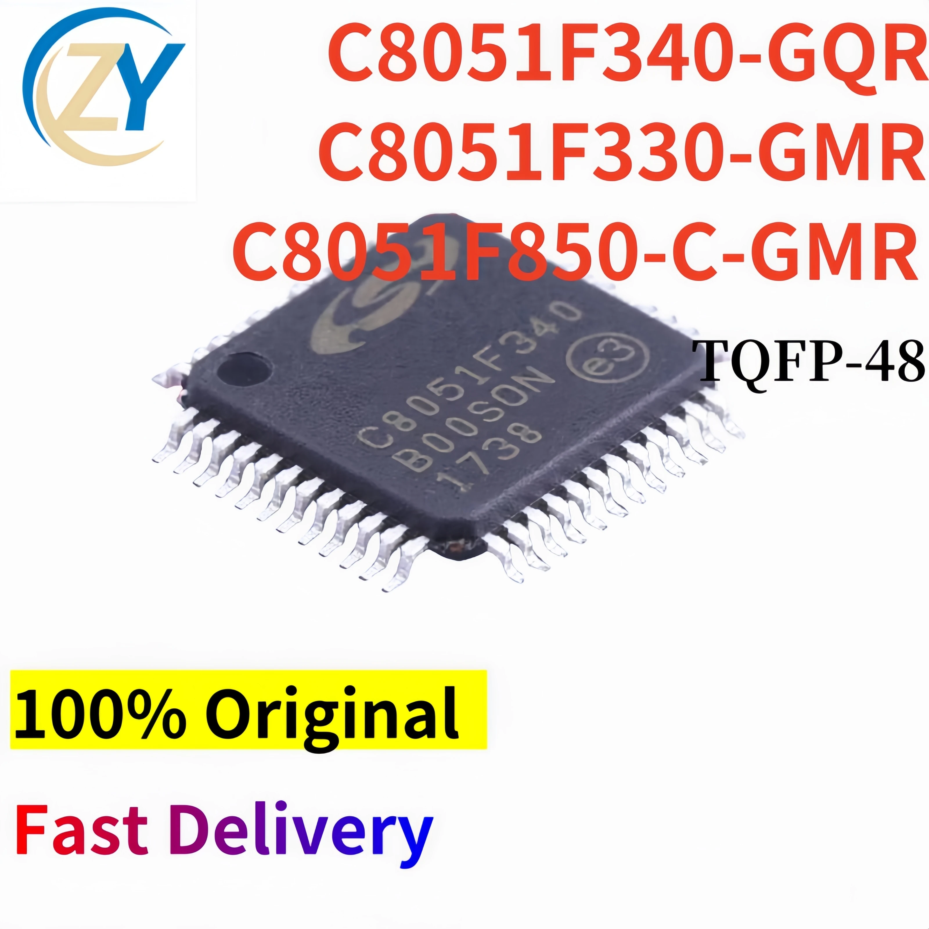 (2pcs) C8051F340-GQR C8051F330 TQFP-48 C8051F C8051F850-C 100% Original & In Stock