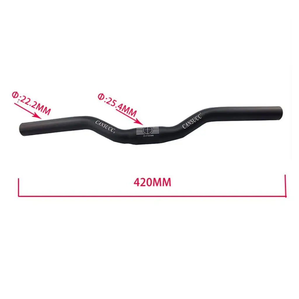 Aluminum Alloy Riser Handlebar 25.4mm Balance Bike Riser Bar Lightweight Matte Finish for Folding Road Mtb Use