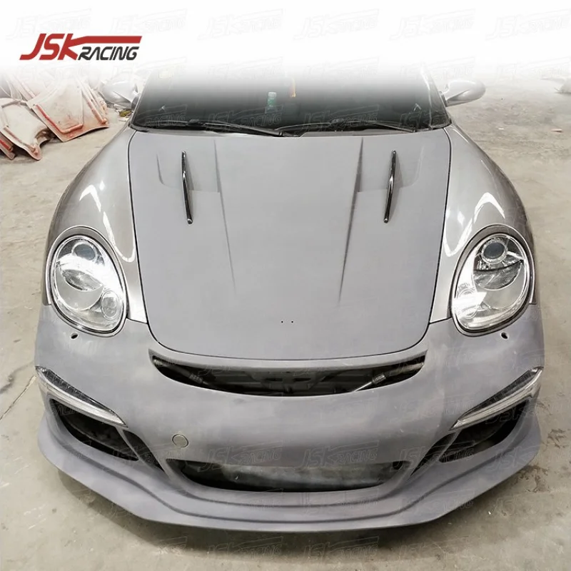 

GT3 Style Glass Fiber Front Bumper For 2005-2008 Porsche Boxster 987 Body Kit Upgrade