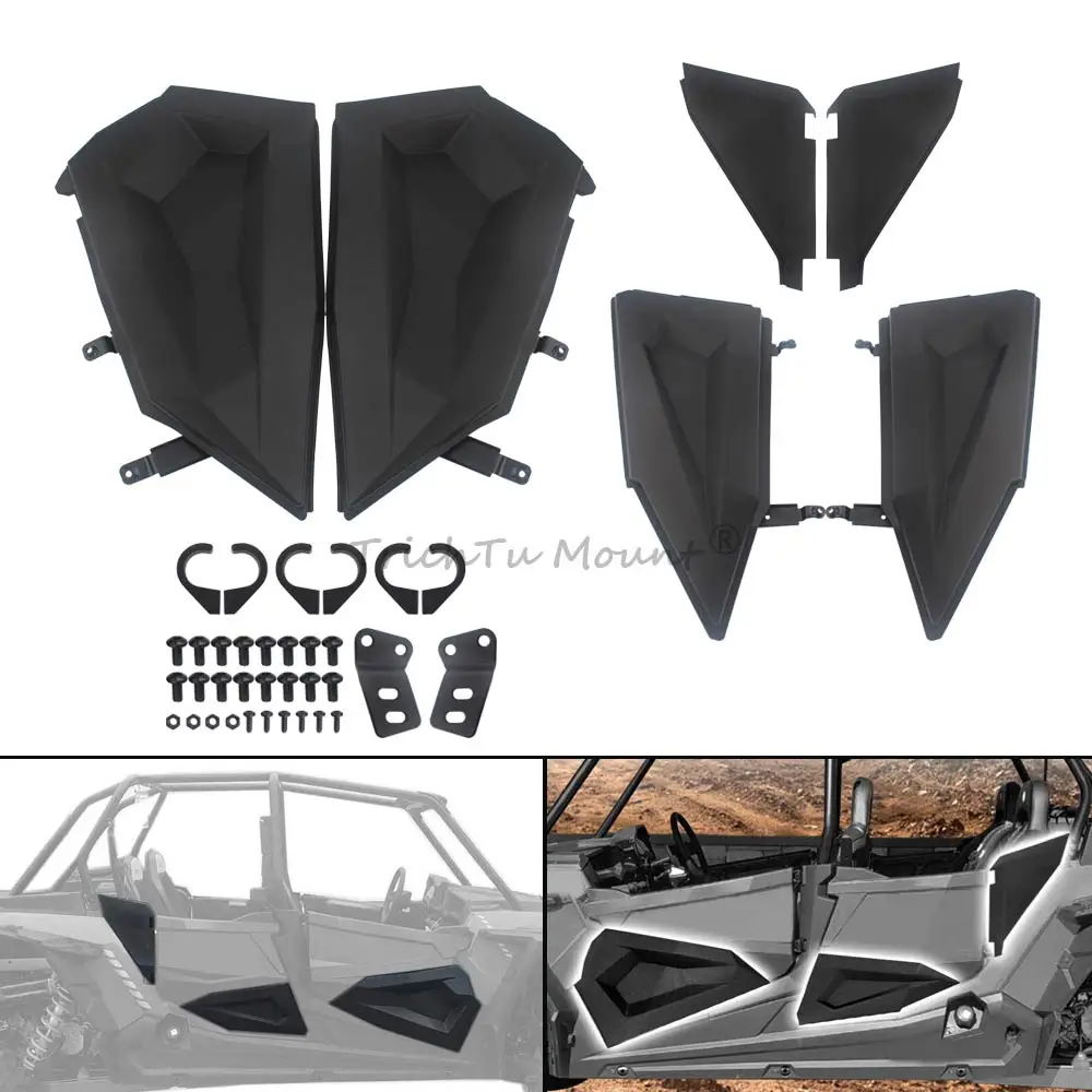 For Polaris RZR XP 4 S4 900 1000 Turbo EPS DYNAMIX 2014-2023 Rpl for 2879942 UTV Front & Rear Lower Half Doors Inserts Panels