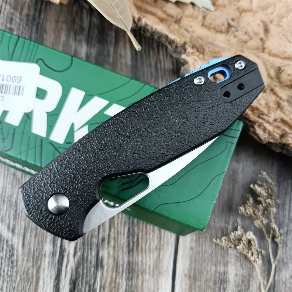 CR 5390 Piet Tactical Pocket Folding Knife 8Cr13Mov Blade, Black Nylon Glass Fiber Handles Outdoor Camping Hunting EDC Knives