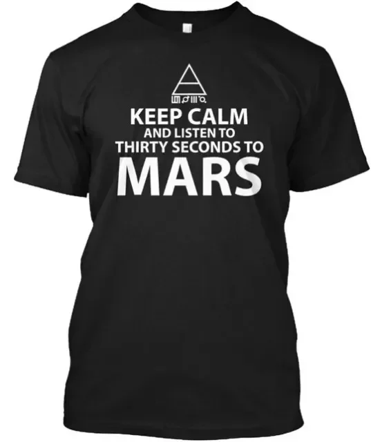 Футболка «Keep Calm And Listen 30 секунд до Марса», австралийский размер от S до 5XL