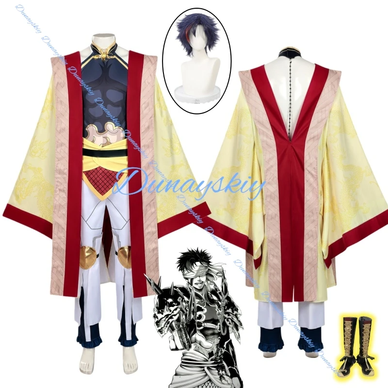 

Костюм для косплея Ying Zheng из аниме Record of Ragnarok, парик, обувь, аксессуары для Хэллоуина и вечеринок