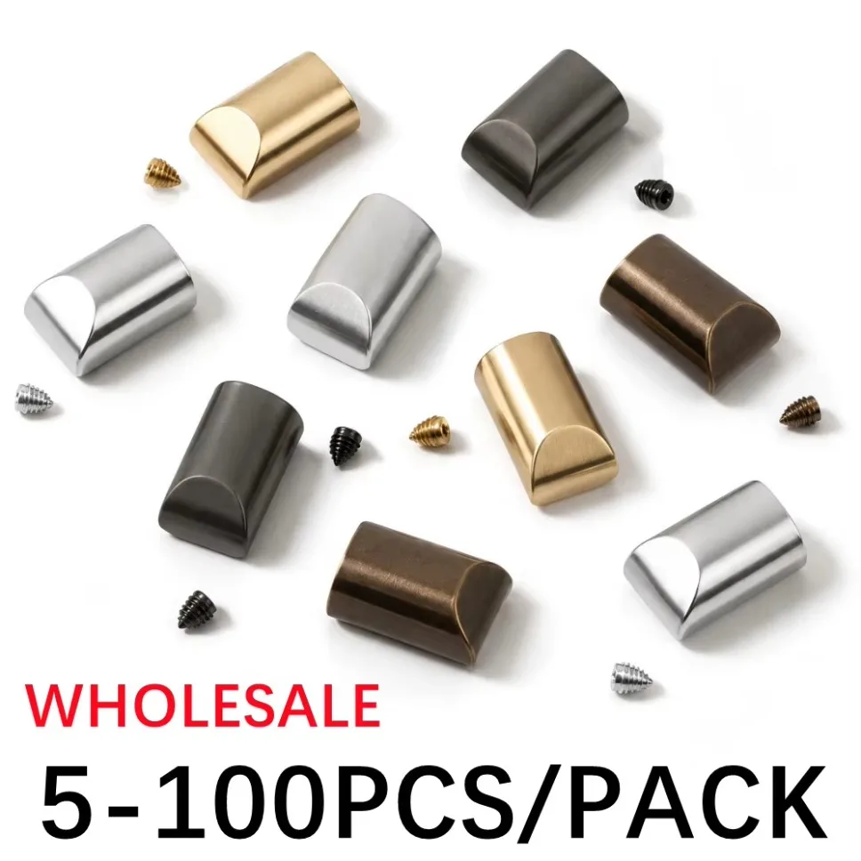 100/10Pcs Metal Zipper Stopper Zipper Tail Clip Stop Tail Plug Head with Screw DIY bag Leather Hardware Leather Craft WHOLESALE