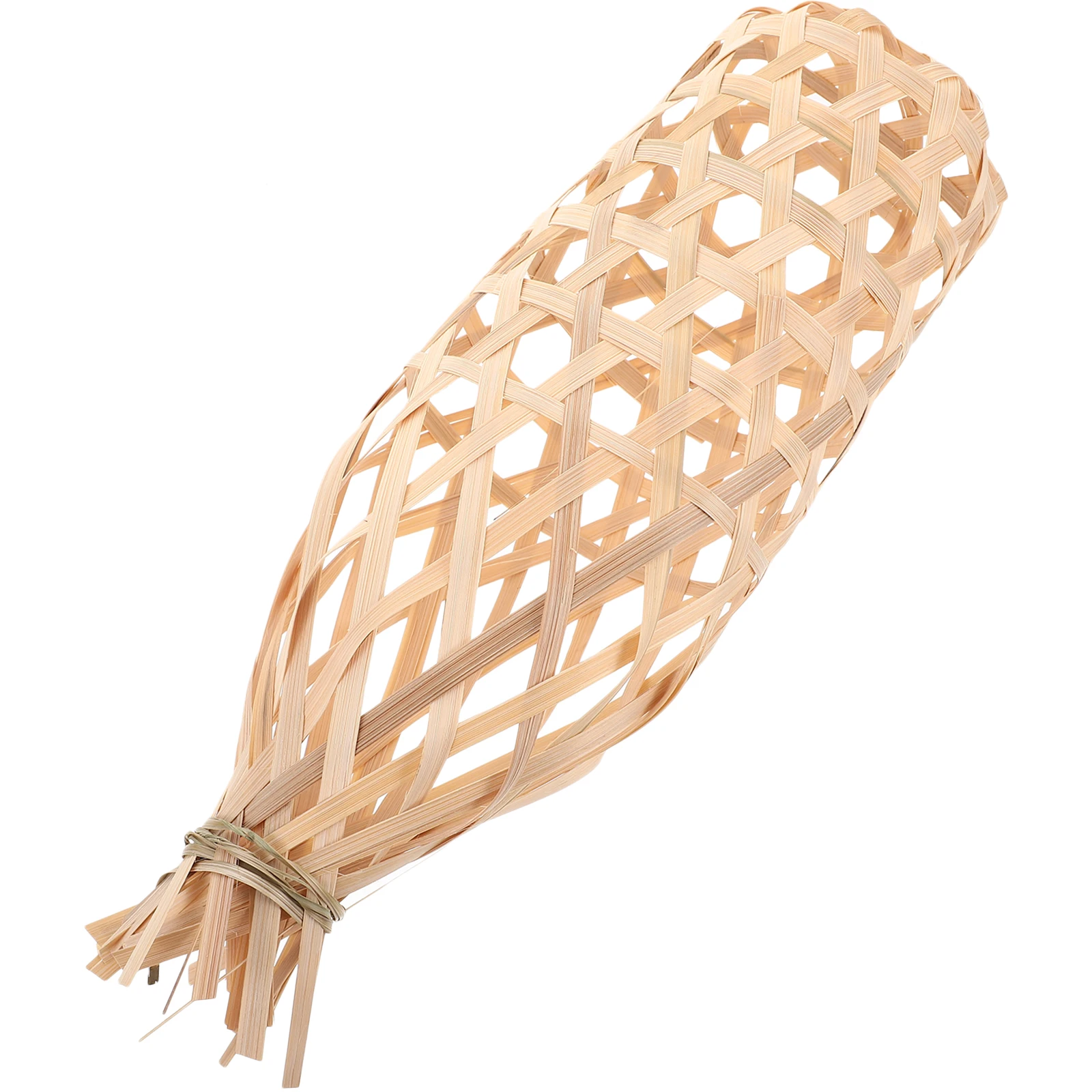 

Bamboo Lampshade Cylinder Retro Woven Cover for Hotel Home Kitchen Bedroom Replacement Lampshades H made Color Easy