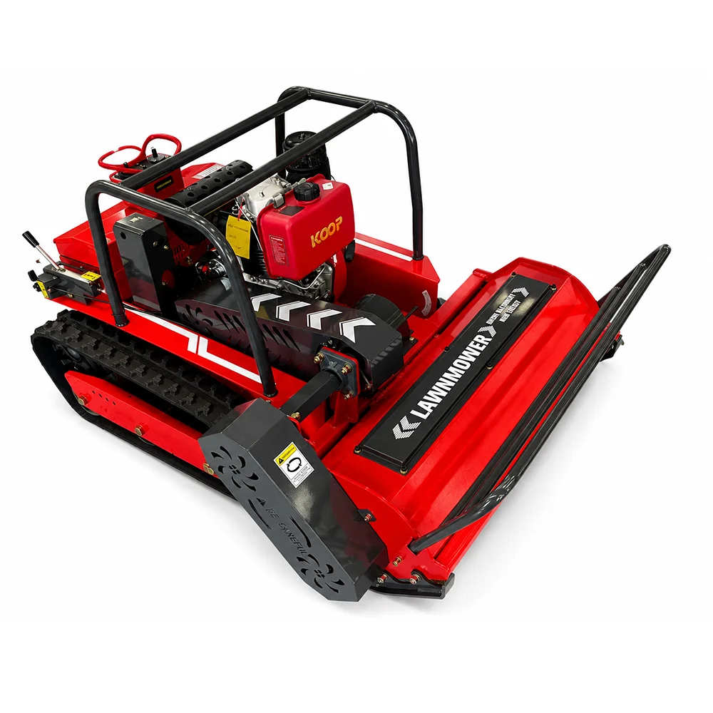 Professional Remote-controlled Lawn Mower 20-200mm Cutting Height Adjustable Flail Mower