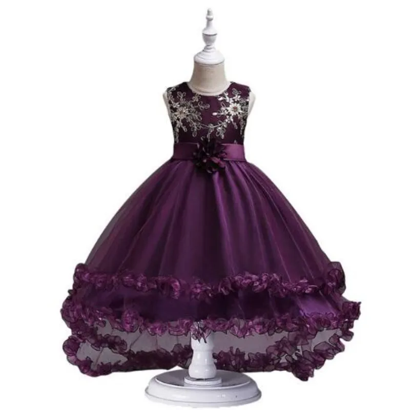 

3-13T Ragazze Vestito Elegante Nuovo Principessa dresses Partito Dei Bambini Del Vestito Abito Da Sposa Bambini Vestiti per le