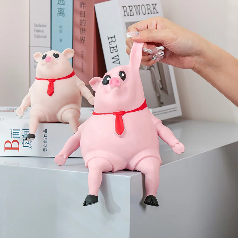 Funny Squeeze Pink Pigs Anti-stress Toy Creative Home Office Party Stress Relief Animals Doll Cute Lovely Kids Adult Piggy Gifts