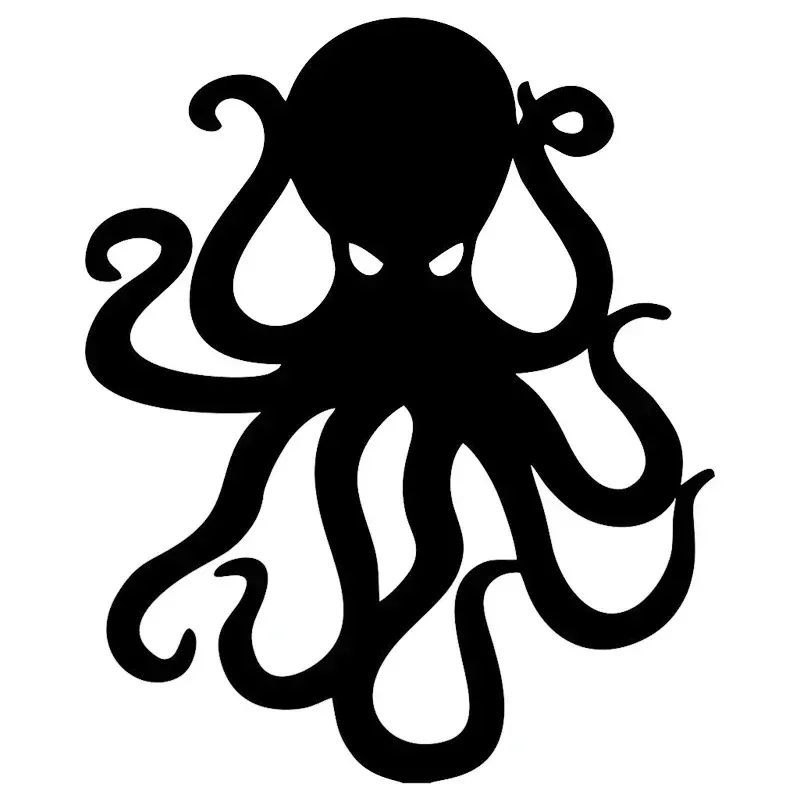

Fashionable cartoon octopus picture car vinyl sticker, accessories, cute style sticker, covering scratches, 13x16cm PVC KK