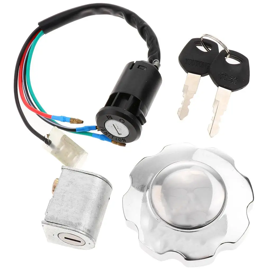 Motorbike Ignition Lock EngineKill Switch Oil Tank for CG125