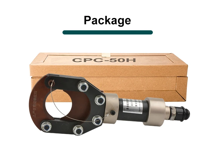 CPC-50H 7톤 전문가용 유압 공구 구리 및 알루미늄 외장 케이블 커터 및 절단기 사용자용