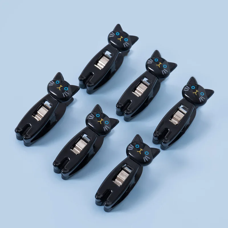 

12Pcs Cute Cartoon Paper Clip Holder Multi Functional Memo Organizer Snack Bag Seal Grip Office Travel Paper Clip