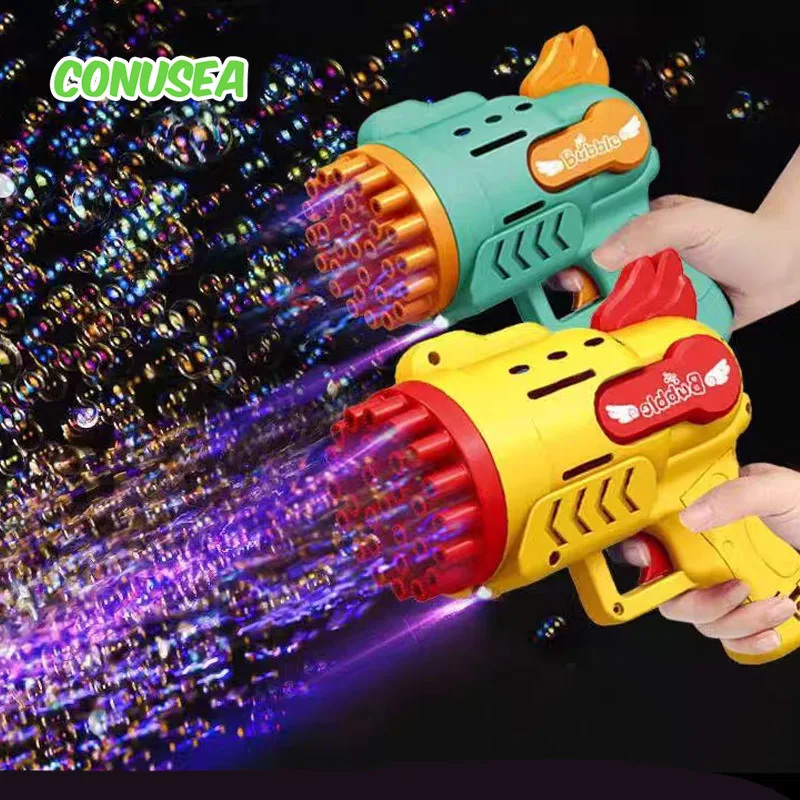 

Electric Bubble Gun Soap Bubble Mini Bubbles Machine Blower Maker Automatic Rocket Summer Outdoor Party Games Kids Toys Children