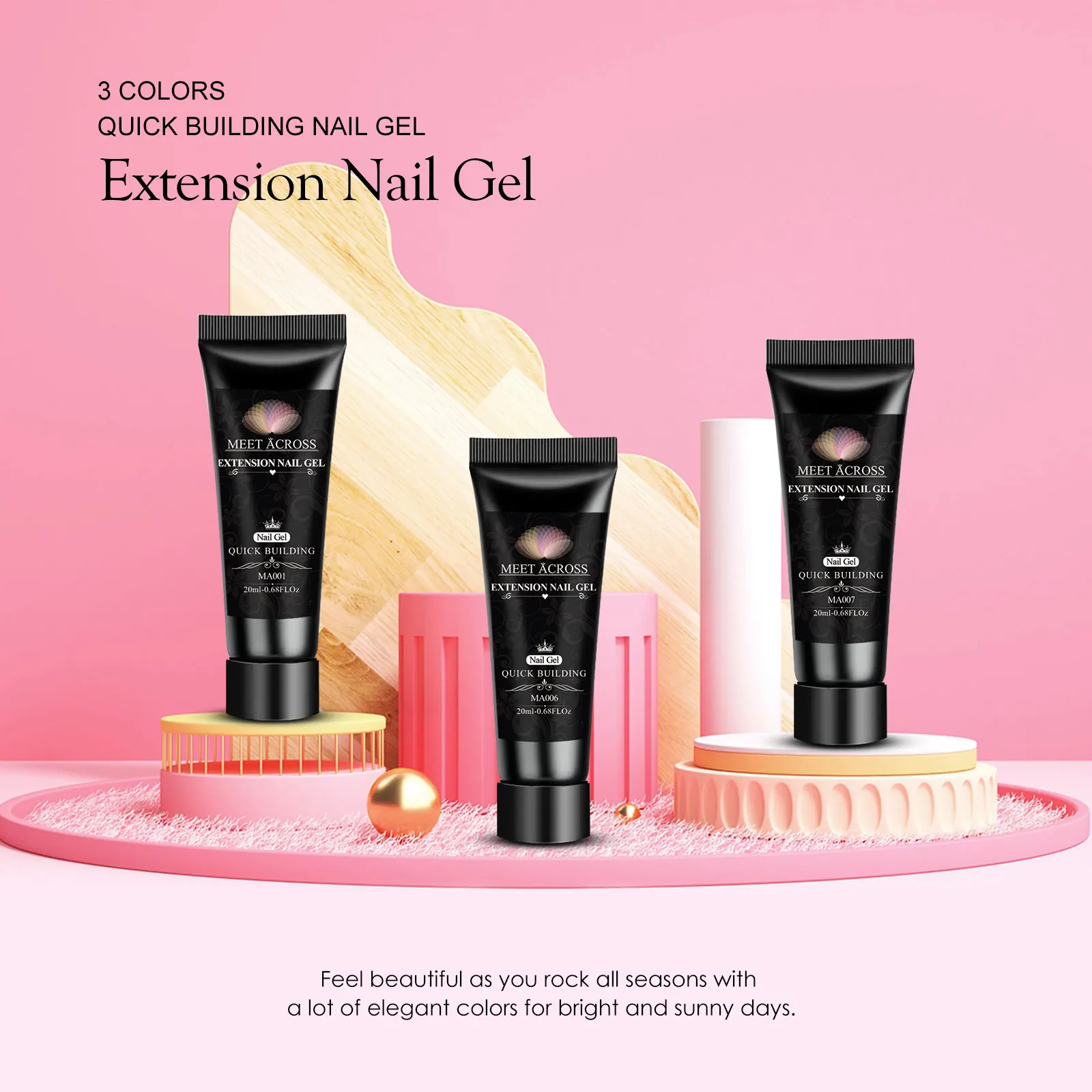 تمديد سريع هلام مجموعة طلاء الأظافر تمديد تمرغ هلام عدة مسمار الفن الاكريليك هلام الورنيش كيت للمبتدئين شبه دائم هلام #4