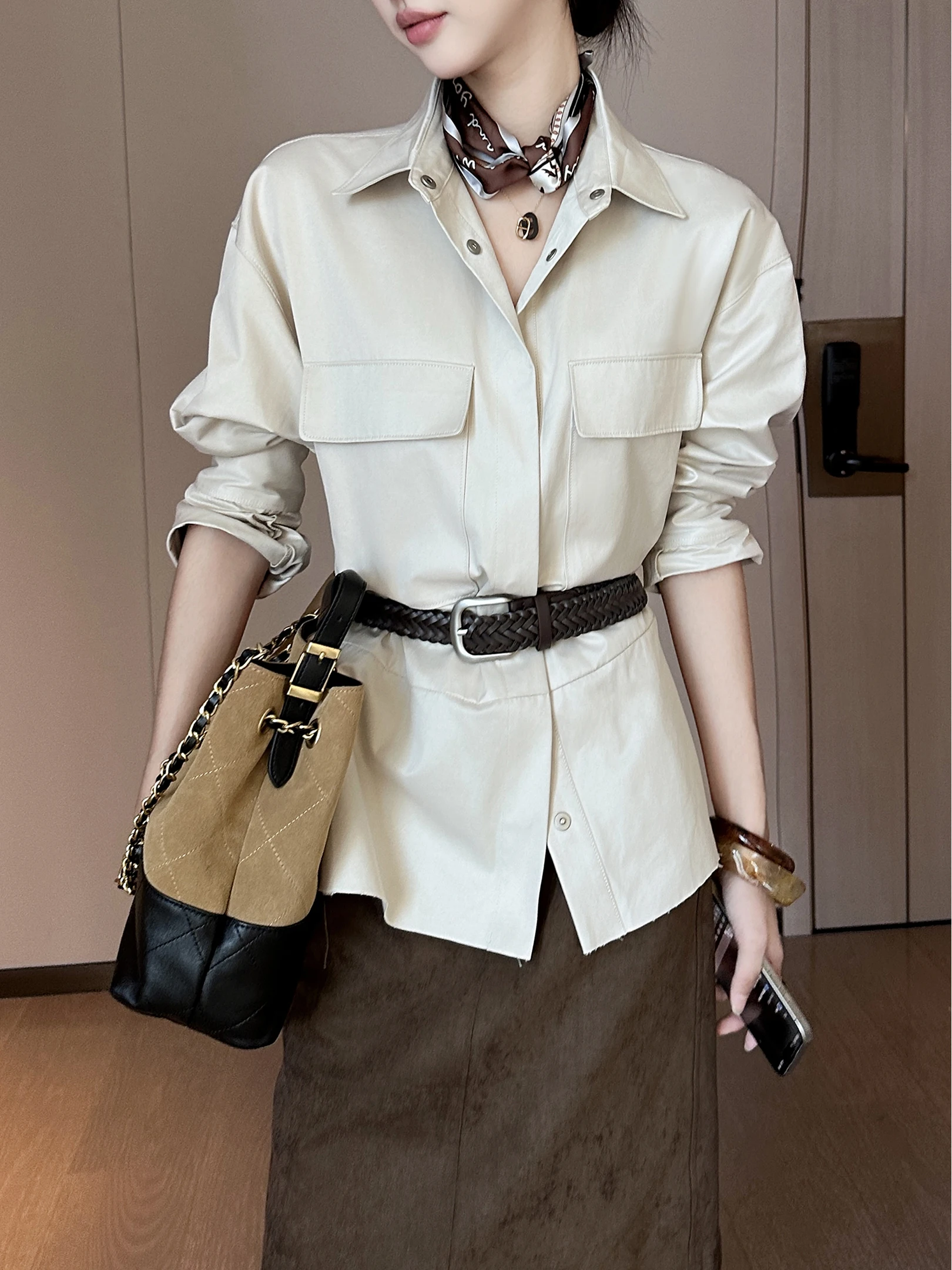 

Женская верхняя одежда с длинным воротником Sve irt на талии Inward Faion, осень-зима, новое повседневное свободное пальто на пуговицах