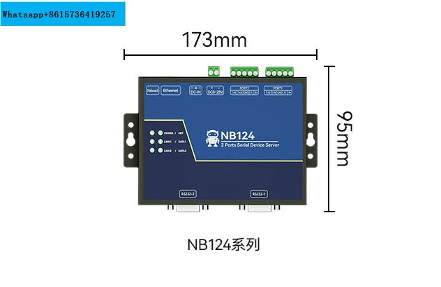 

Industrial grade 2-way serial server RS485 TCP/IP Modbus TCP/IP network data transmission communication equipment POE