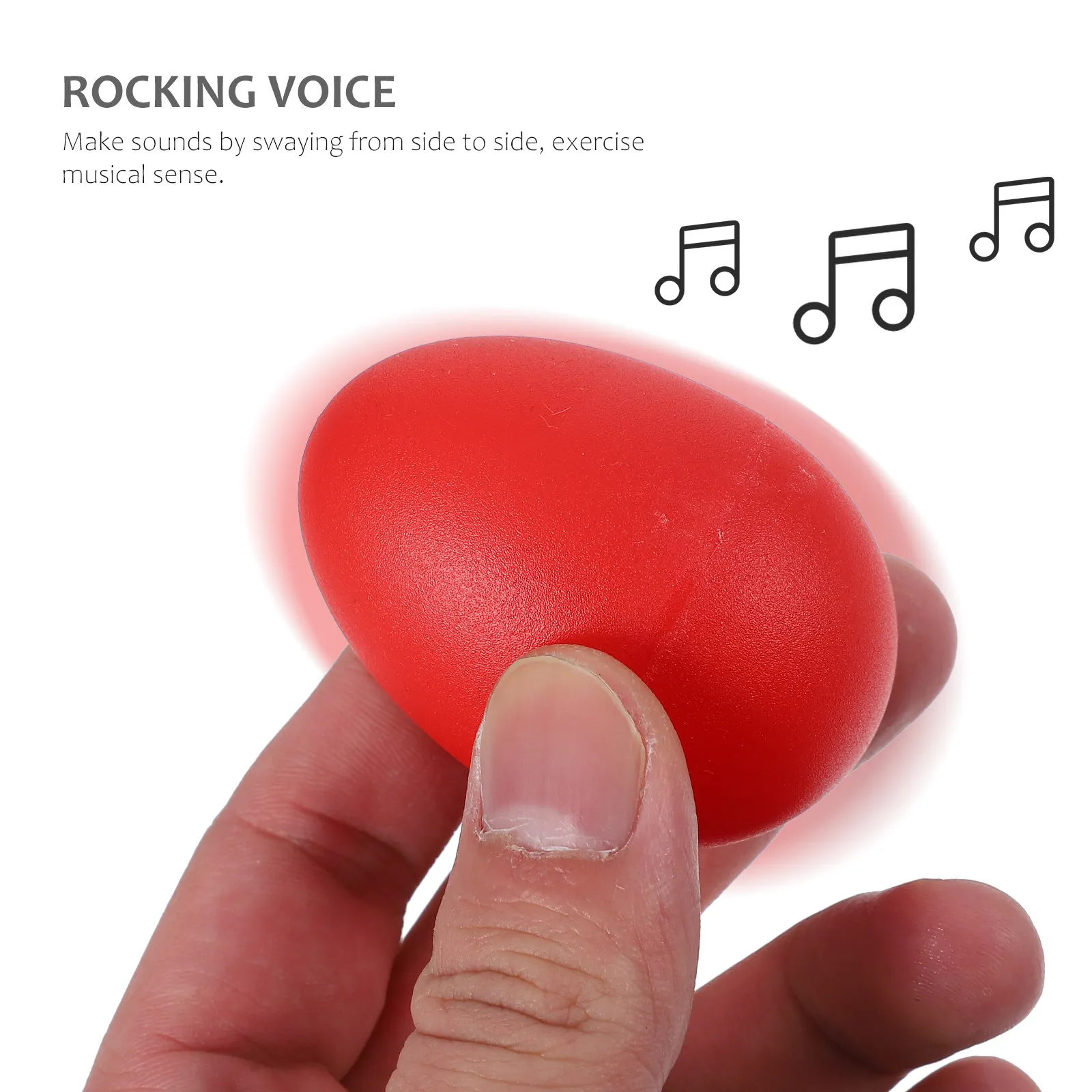 

10Pcs Egg Percussion Musical Instruments Plastic Maracas Handmade Early Education Music Set for Kids Classroom Rhythm Learning