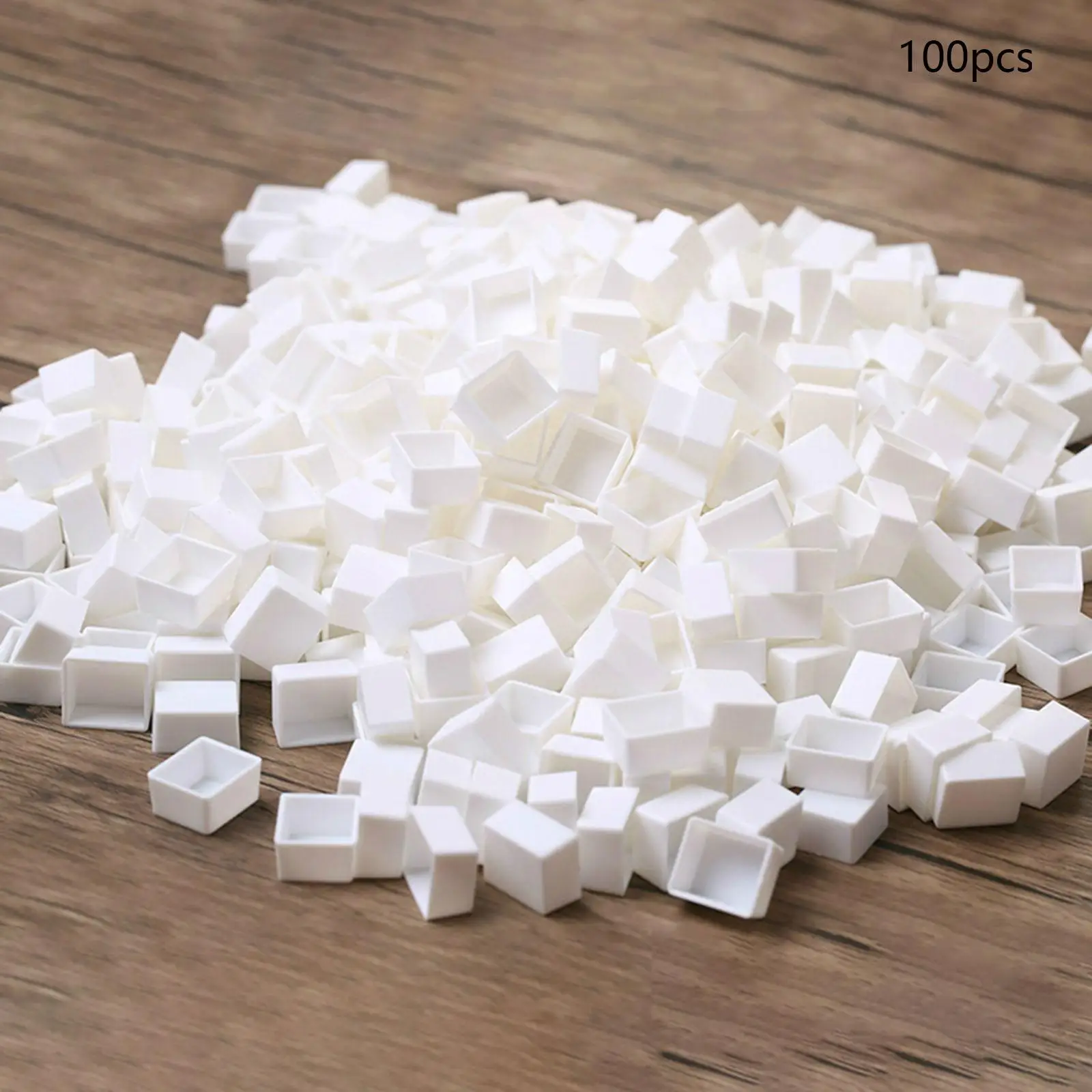 100 Pieces Empty Watercolor Half Pan Trip Leakproof Portable Paint Palette for Teens Artists Children Oil Paints Drawing