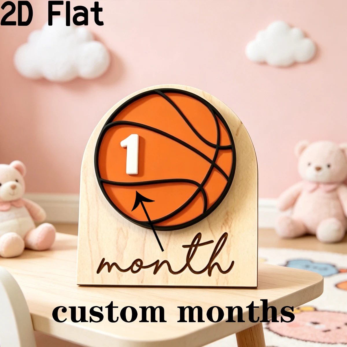 1Pc Custom Birth Record  Woode - Baby Nursery Office recension och pris