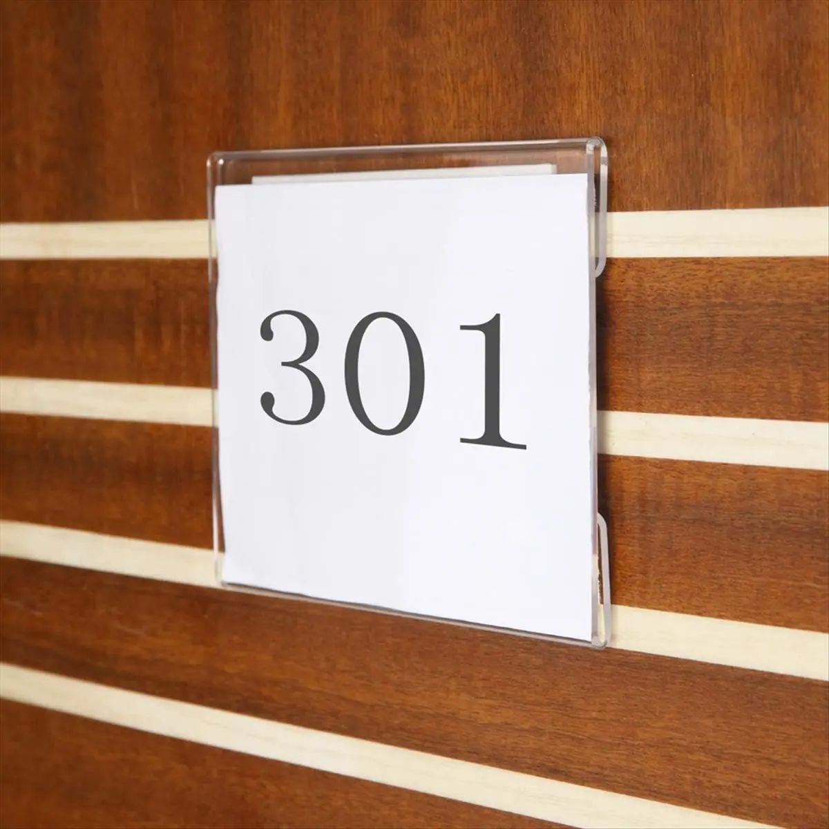 ●4 X 6 Inch Acrylic Sign Holder Wall Mount,Clear Wall Frame with Double Sided Adhesive Tape for Office, Home 10Pack