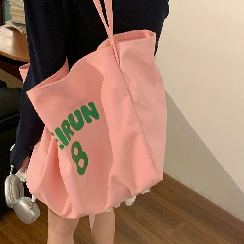 

Canvas Bag Shoulder Bag Versatile Tote Bag Large Capacity Hand Held Cloth Bag
