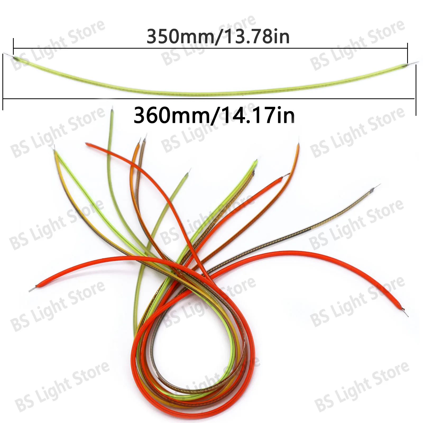 LED filament 3V Flexible 360mm Red Green Blue Pink Ice Blue White 2200K For Retro Edison Light Bulb Light Source Accessories DIY