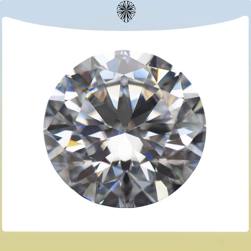 Pedra moissanite 1.0-5.0ct d cor vvs1 corte redondo moisanite pedra solta preços de atacado pedra preciosa para fazer jóias moissanite