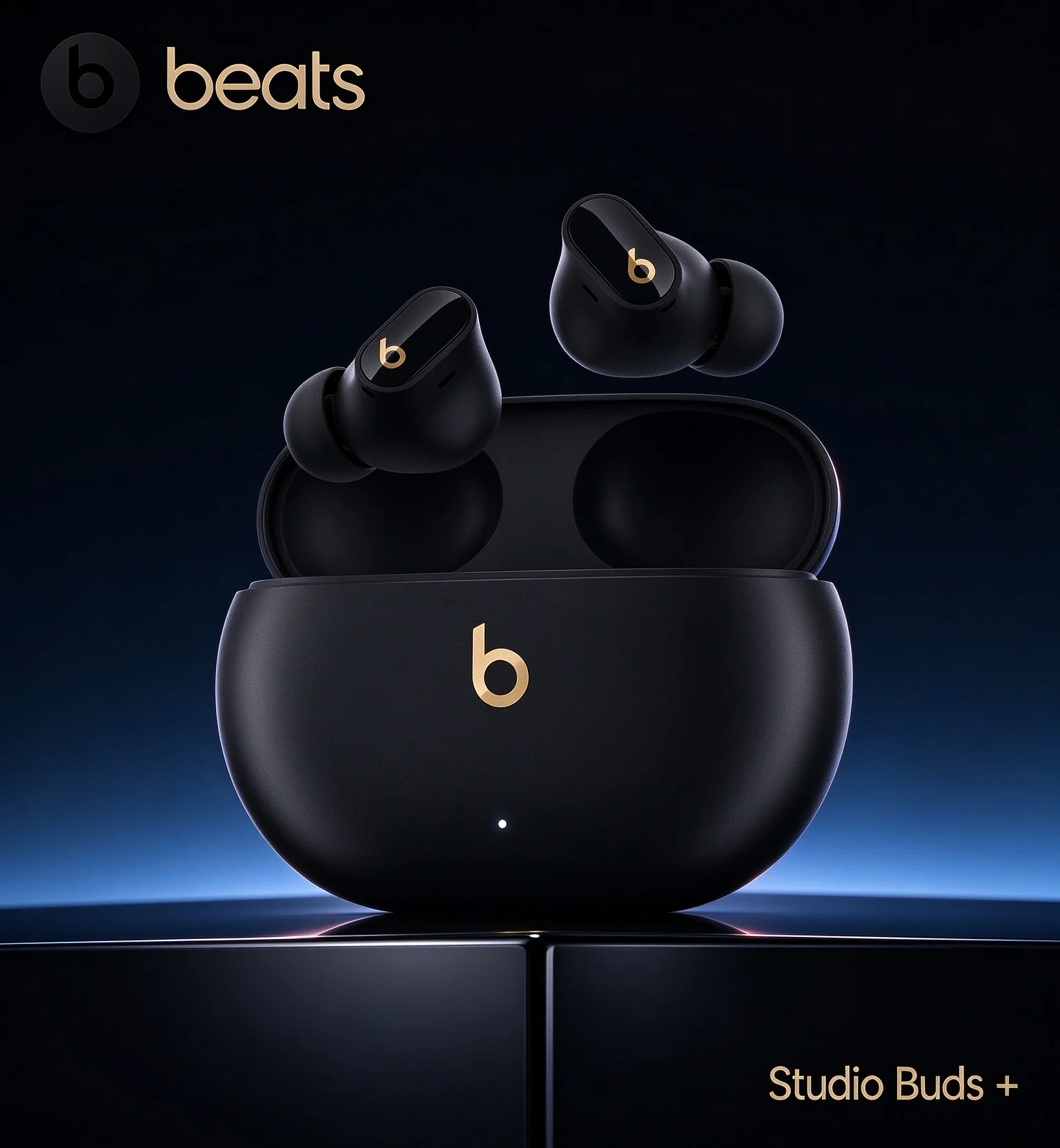 Beats Studio Buds + In-Ear Wireless Headphones, Fast Fuel Quick Charging, Multi-Size Eartips for Secure and Comfort Fit
