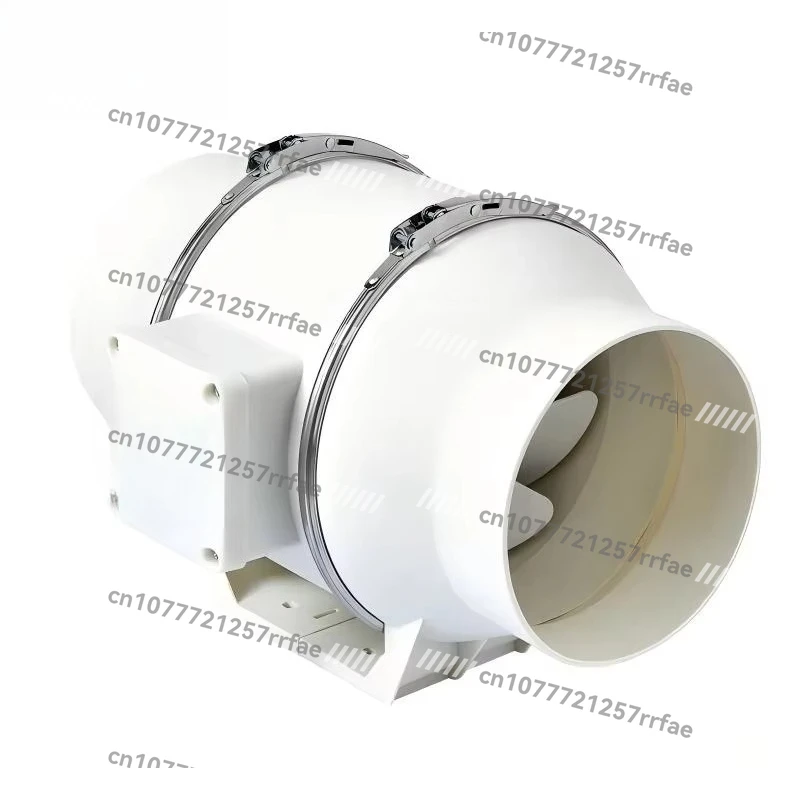 A new type of axial flow fan kitchen and bathroom smoke exhaust inclined pipe adopts pure motor and can be remotely controlled