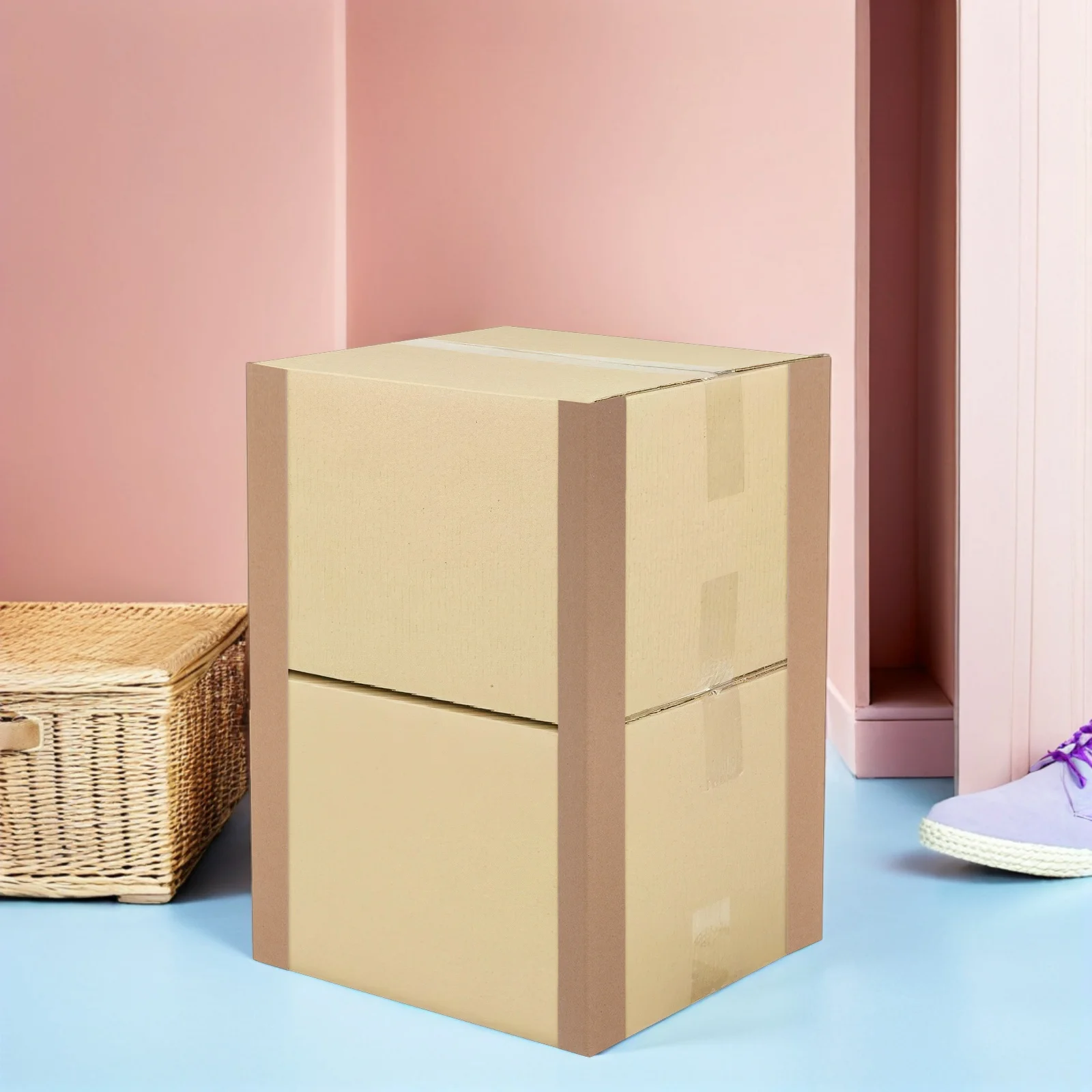 20pcs Cardboard Edge Protectors Heavy Duty L-Shaped Corner Guards For Shipping Boxes Reinforced Furniture Frame Protection