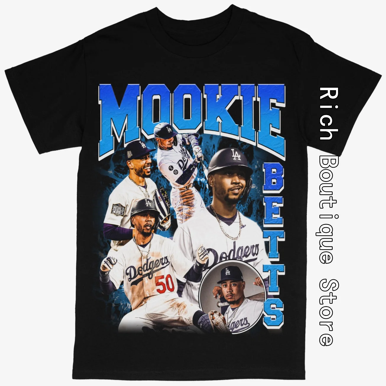 Mookie Betts Los Angeles T-Shirt Men Women Baseball Cotton Tops Tees Summer Short Sleeve Clothing Daily High Street Outfit