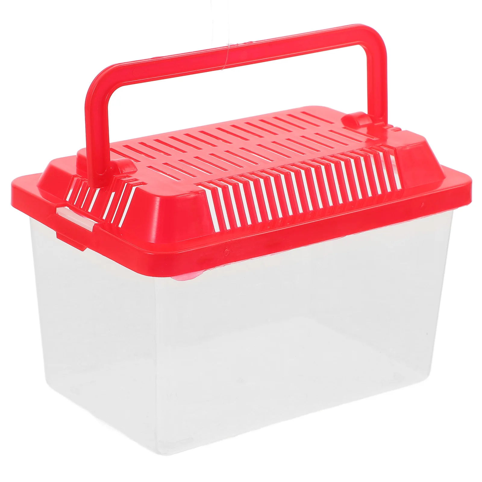 

Transparent Handheld Aquarium Portable Fish Tank Plastic Betta Breeding Box Turtle Holder Multiuse Pet Cage for Gift