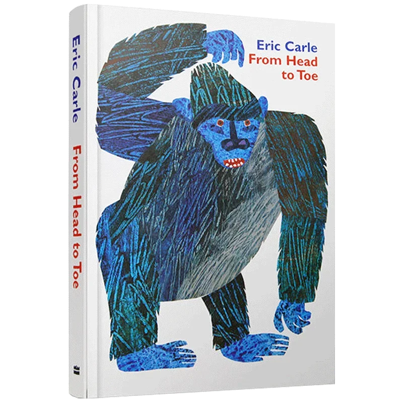 From head to toe, Eric Carle, Baby Children's books aged 1 2 3, English picture book, 9780694013012