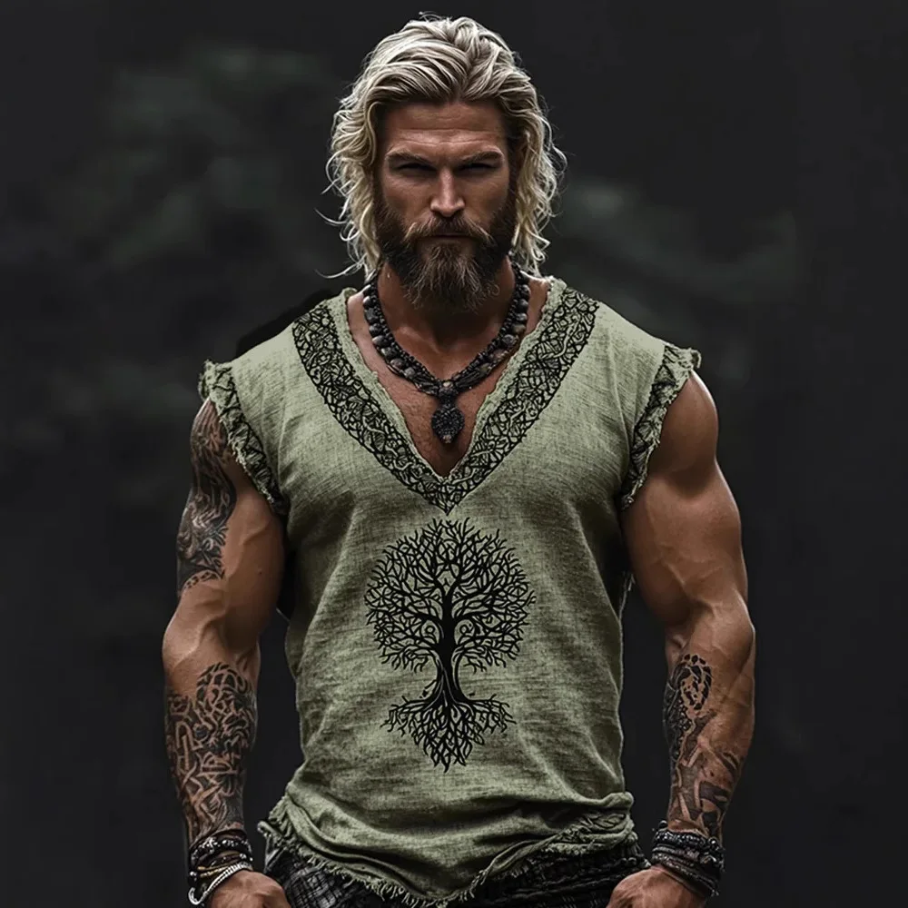 

Мужская спортивная толстовка с капюшоном в стиле ретро с цифровым принтом, летняя мужская толстовка без рукавов с капюшоном, дышащий повседневный топ с капюшоном, пуловер 2025