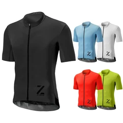 Men Cycling Jersey Quick Dry Maillot Cool Breathable MTB Bicycle Clothing Bike Enduro Jumper Summer Outfit with YKK Zipper