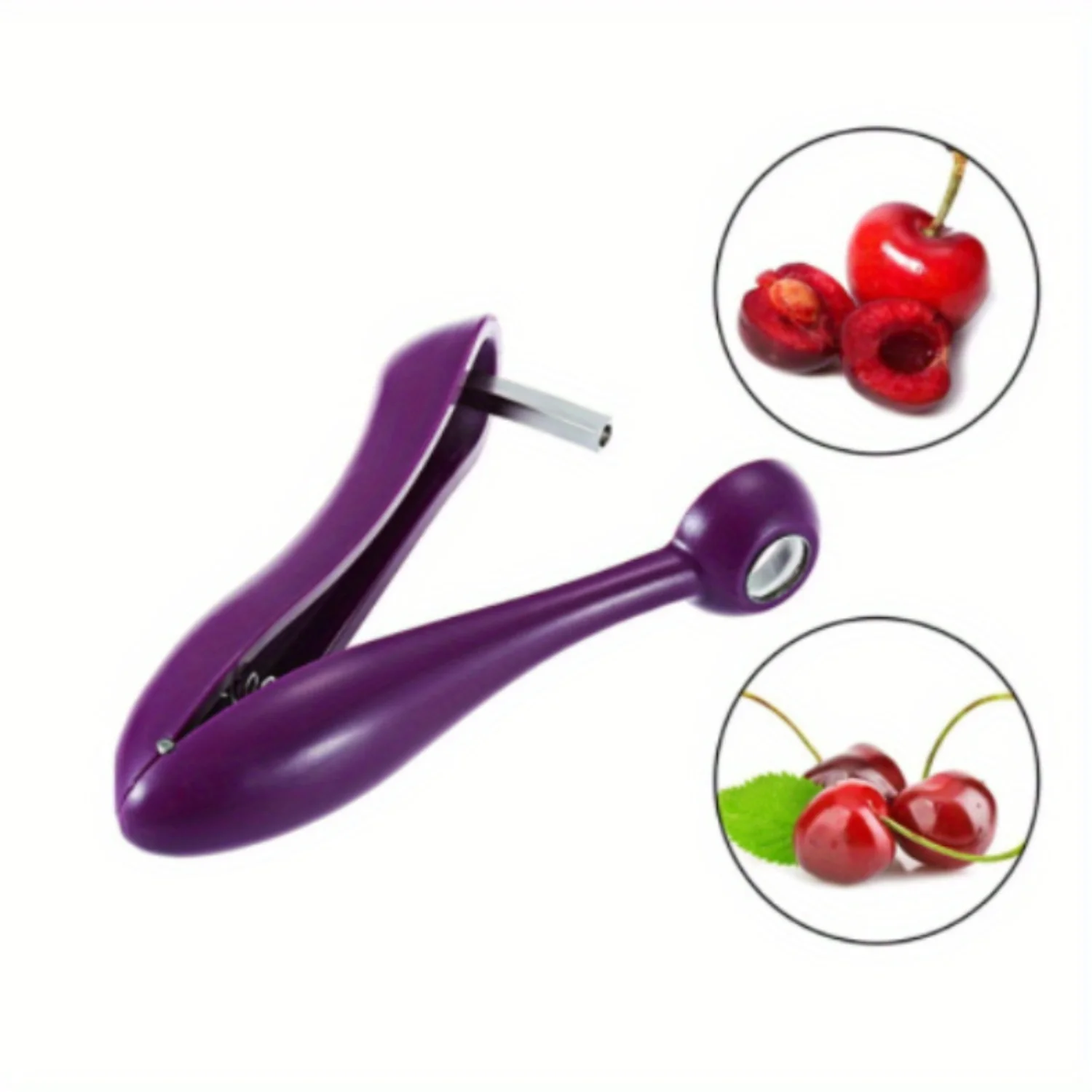 Brand New Cherry Fruit Pit Remover, Ferramenta de sementes de Olive Pit e outras frutas/vegetais, eficiente ferramenta Cherry Pit, 3pcs