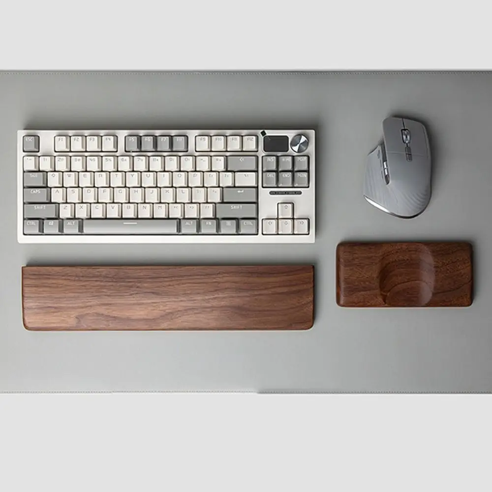 

Solid Wood Mouse Wrist Pad Anti-slip Vintage Wrist Rest Pad Smooth Surface Ergonomic Hand Support Pillow Computer Accessories