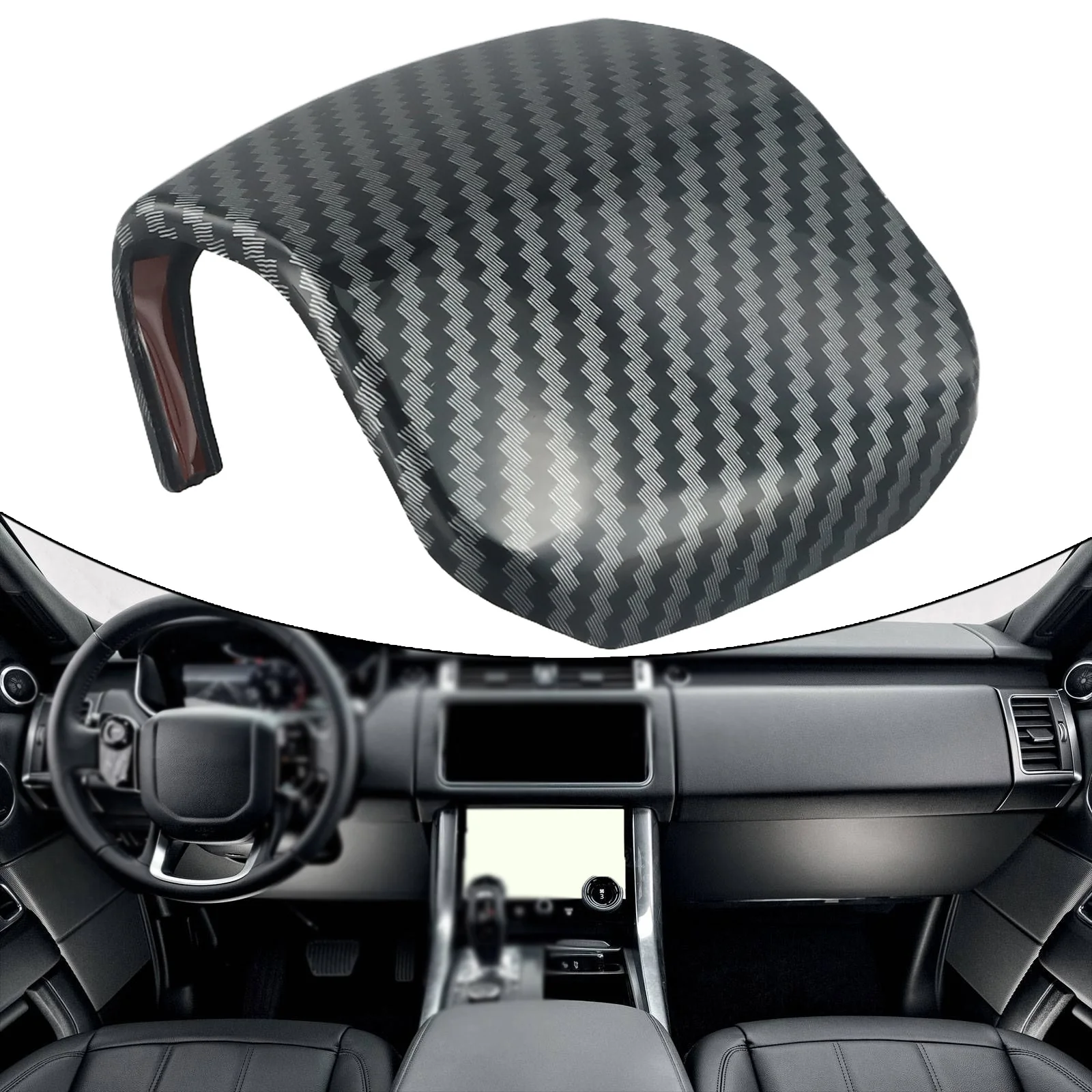 

ABS Gear Shift Knob Cover Carbon Fiber Gear Shift Knob Cover Prevent Scratches Durability Lightweight Enhances Aesthetic Appeal