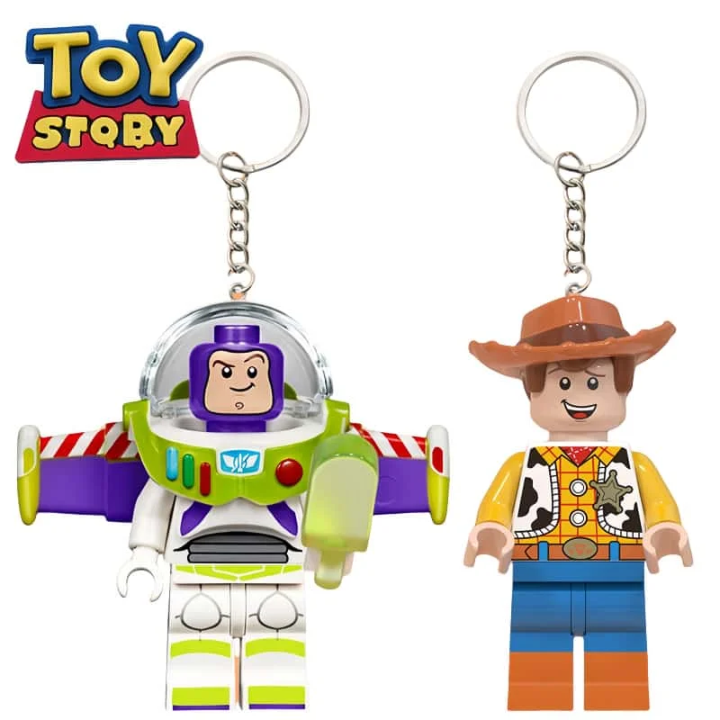 Disney Toy Story Buzz Lightyear Woody Brick Man sleutelhanger cartoon anime karakter Woody sleutelhanger rugzak hanger cadeau groothandel