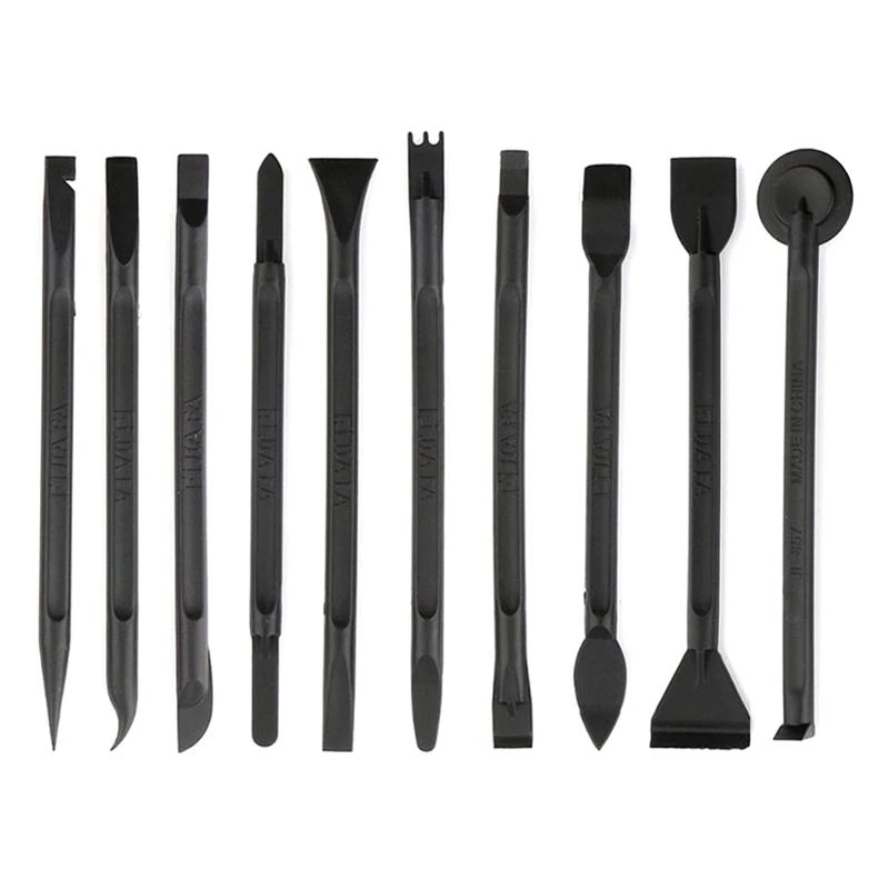

652F 10 in 1 Black Multifunctional Disassemble Sticks Prying Tools Plastic Cable for Disassembly Machine Two-end for
