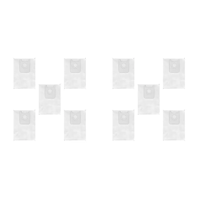 A65T-10 Pcs Suitable For ROIDMI EVA SDJ06RM Robot Vacuum Cleaner Accessories Leak-Proof Design Non-Woven Dust Bag