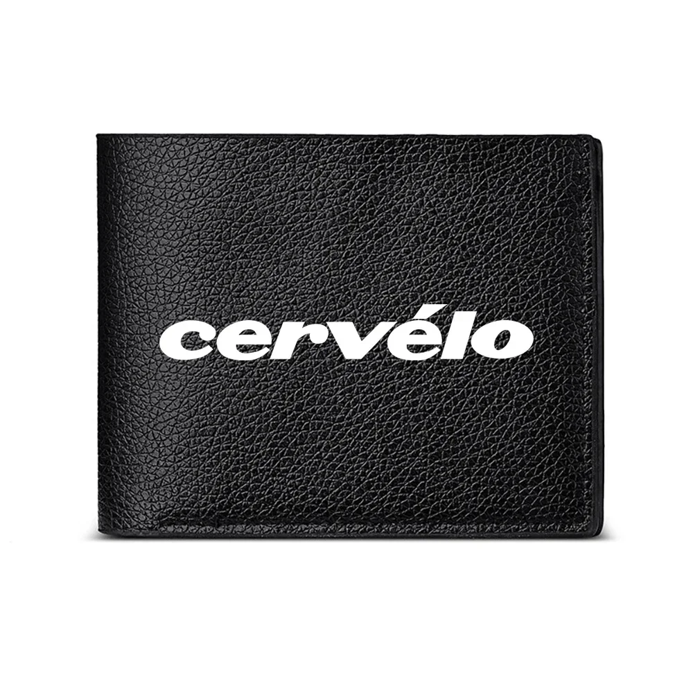 Cervelo Logo Men's Wallet, Sleek Black Card Holder, Minimalist Business Fashion Design, Daily Use Casual Accessory