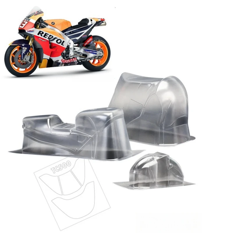 TC500 1/8 Hond NSR500 Motorcycle Clear body sets fit Kyosho RC Bike