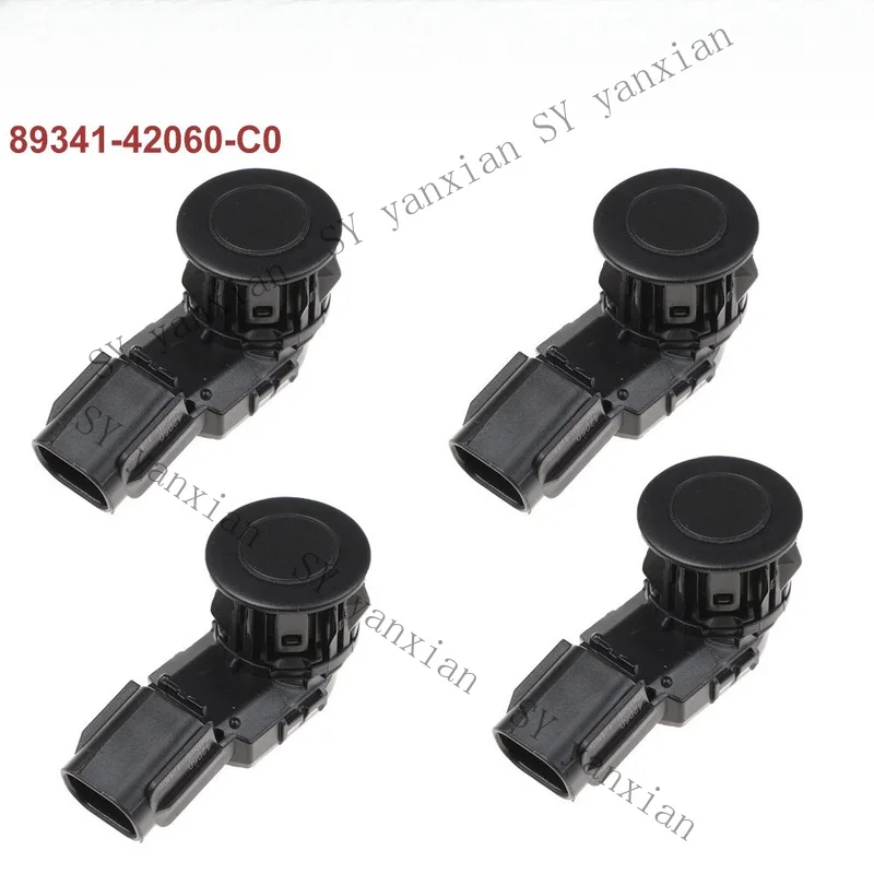 SY+ 4X Black Ultrasonic PDC Parking Sensor 89341-42060 For Toyota RAV4 2.5 2017-2018